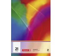 BRUNNEN 104492102 Cahier scolaire A4 ligné, 30 lignes, lin. 21 multicolore