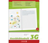 BRUNNEN 104499103 Cahier d'histoires A4 page de gauche non lignée pour illustrer des histoires, page de droite linéature scolaire pour toutes les écritures de sortie, Lin. 3G