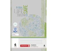 Brunnen 104510601 Recycled Exercise Book DIN A5 16 Sheets Easy to Handle