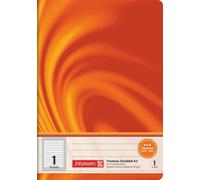 BRUNNEN 104570102 Cahier d'écolier Vivendi A5 11 lignes, linéales de contraste, toutes les écritures de sortie, lin. 1 orange