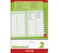 Brunnen 1045997 Carnet de vocabulaire (A5, 28 feuilles, linéature 2, avec index)