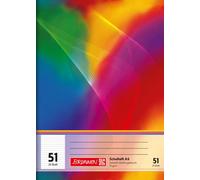 BRUNNEN 1046901 Cahier scolaire A6 ligné, lin. 51
