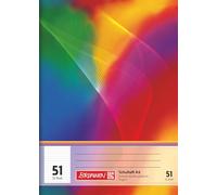 Brunnen 1046921 Cahier d'écolier Format A6 32 feuilles lignées Linéature 51