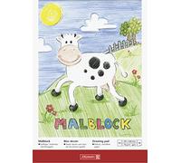 Brunnen 1047303 Bloc de coloriage (A3, 70 g/m², 30 feuilles collées à la tête)