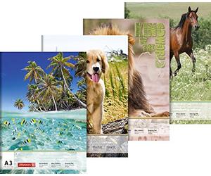 Brunnen 1047345 Bloc à dessin A3 120 g/m² 20 feuilles