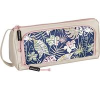 Grande Trousse Scolaire - Avec Compartiments - Beige - Motifs Jungle - Brunnen