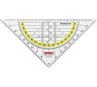 Brunnen 104975701 Geometrie-Dreieck / Geodreieck (für Schule und Büro 16 cm, mit