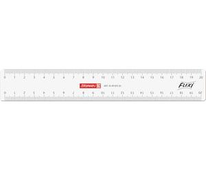 Brunnen 104987020 Règle flexible pour l'école et le bureau 20 cm incassable transparente pour gauchers et droitiers