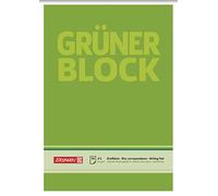 Brunnen 1052436 Bloc Bloc-notes/le vert (Format A5, blanches, 50 feuilles, 60 g/m²)