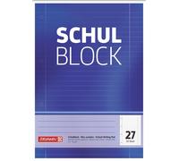 Brunnen 1052527 school block/notepad (A4, 50 sheets, lined, with margins, 27 lin