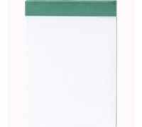 BRUNNEN 1055130 Bloc-notes A7 non ligné Tissu bordé : vert