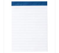 BRUNNEN 1055331 Bloc-notes A6 ligné Tissu bordé : bleu
