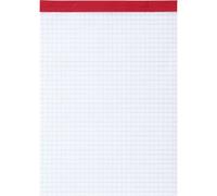 BRUNNEN 1055432 Bloc-notes A5 quadrillé Bordure en tissu : rouge