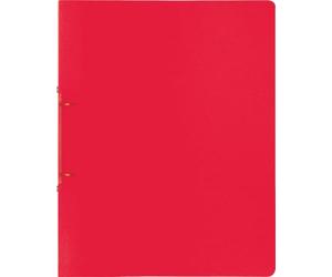 Brunnen 106551623 FACT!pp Classeur A4, film en polypropylène transparent, hauteur de remplissage 16 mm, 2 anneaux) Rouge/rouge