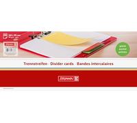 Brunnen 106604050 Lot de 100 bandes de séparation en carton perforées Vert 10,5 x 24 cm