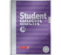 Brunnen 1067144 Notepad/Student Premium Note Ruled Set Treated Cover with Metall
