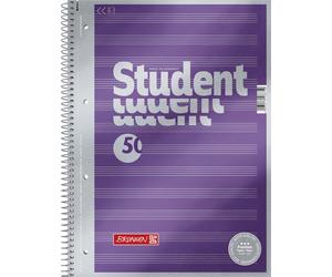 Brunnen 1067144 Notepad/Student Premium Note Ruled Set Treated Cover with Metall
