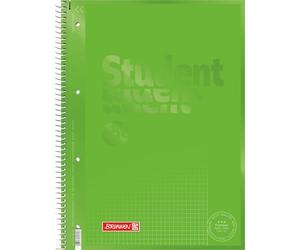 Brunnen 1067926152 Bloc-notes / Code de couleur étudiant Collegeblock (format A4, taille de trait 26, 90 g / m², 80 feuilles vertes)