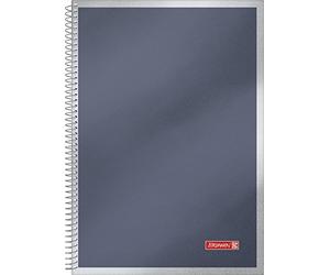 Brunnen 106793480 Carnet à spirales Vivendi métallique avec couverture rigide et bordure et ruban Noir Format A4 100 pages