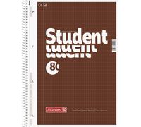Brunnen 1067940 Student Notepad A4 rautiert White, Brown Envelope