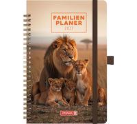 BRUNNEN 1070290027 Buchkalender Familienplaner 2027 "Lions" A5, Papier