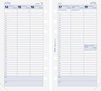 Brunnen 1074901001 Agenda semainier 2021-2 pages = 1 semaine - Dimensions de la feuille : 9,3 x 17,2 cm