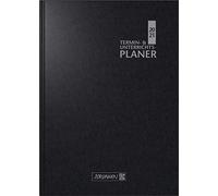 BRUNNEN 1075960901 Agenda semainier pour enseignants 2020/2021 2 pages = 1 semaine, surformat A5 : 17 x 24 cm, couverture baladek Noir