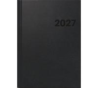 BRUNNEN 1078160907 Buchkalender Premium Mod. 781 2027 A4, Kunststoff, schwarz