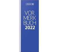 BRUNNEN 1078402302 Calendrier de bureau/préventif modèle 784, 1 page = 2 jours, 11,0 x 29,7 cm, bande de plafond bleue, calendrier 2022