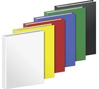 Brunnen (A4 Classeur de 106552395 Housse, carton, 20 mm Hauteur de remplissage, 4 anneaux, avec étiquette sur le dos) 6 couleurs différentes)