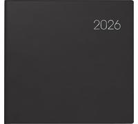 BRUNNEN Agenda 766 2026 | 210 × 205 mm en plastique noir