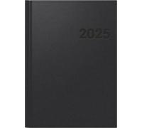 BRUNNEN Agenda 781 (2025), 2 pages = 1 semaine, format A4, 144 pages, avec couverture en balacron, noir