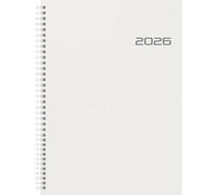 BRUNNEN Agenda 781 2026, format A4, en plastique, transparent