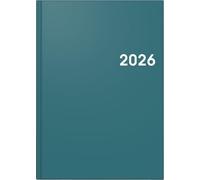 BRUNNEN Agenda 795 2026, format A5, en plastique, bleu pétrole