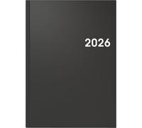 BRUNNEN Agenda 795 2026, format A5, en plastique, noir