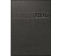BRUNNEN Agenda 796 2026, format A5, en plastique, noir