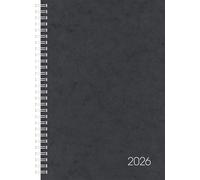 BRUNNEN Agenda 797 2026, 168 x 240 mm, en carton, noir