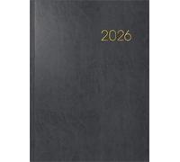 BRUNNEN Agenda 797 2026, 168 x 240 mm, en plastique, noir