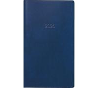 BRUNNEN Agenda de poche 740 2026, format A6, en plastique, bleu foncé