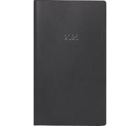 BRUNNEN Agenda de poche 746 2026, format A6, en plastique, noir