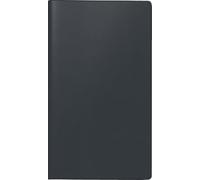 BRUNNEN Agenda de poche 755 2026 - Format A6 paysage - En cuir - Noir