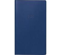 BRUNNEN Agenda de poche 758 2026, format A6, en plastique, bleu foncé