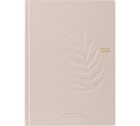 BRUNNEN Agenda de poche modèle 731 (2025), 2 pages = 1 semaine, format A6, 176 pages, carton naturel, chanvre