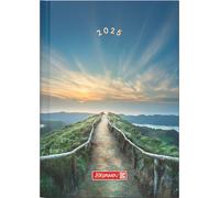 BRUNNEN Agenda de poche modèle 731 (2025) « Mountain Trail », 2 pages = 1 semaine, A6, 144 pages, couverture graphique, multicolore
