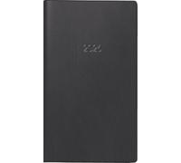 BRUNNEN Agenda de poche modèle 740 2026, format A6, en plastique, noir