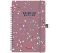BRUNNEN Agenda familial (2025) « Confetti », 2 pages = 1 semaine, format A5, 192 pages, couverture rigide, multicolore