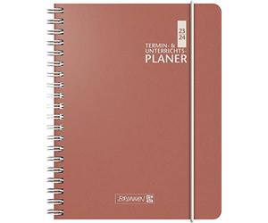 BRUNNEN Agenda hebdomadaire pour enseignants 2023/2024 Corail 2 pages = 1 semaine