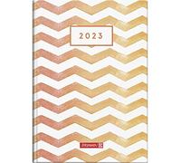 BRUNNEN Agenda journalier « Colours » modèle 795 2023, format de la feuille 14,5 x 20,6 cm