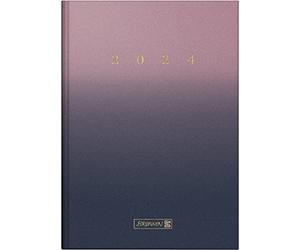 BRUNNEN Agenda journalier « Gradient Sky » modèle 795 2024 1 page = 1 jour Taille de la feuille 14,5 x 20,6 cm Multicolore