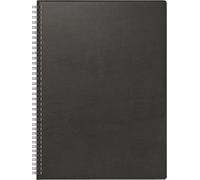 BRUNNEN Agenda modèle 781 (2025), 2 pages = 1 semaine, format A4, 144 pages, couverture en plastique, noir